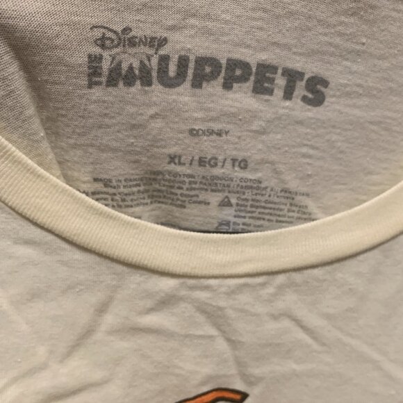 Disney The Muppets Men's Cream The Muppet Show Logo Graphic T-Shirt Size XL EUC - Picture 4 of 4